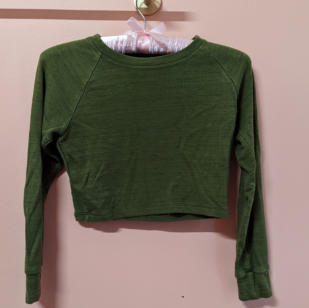 Green American Apparel Crop top